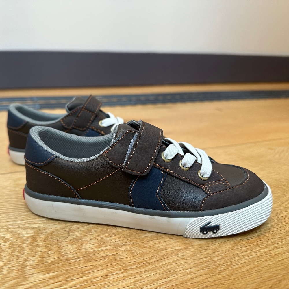 See Kai Run: leather dressed-up sneakers